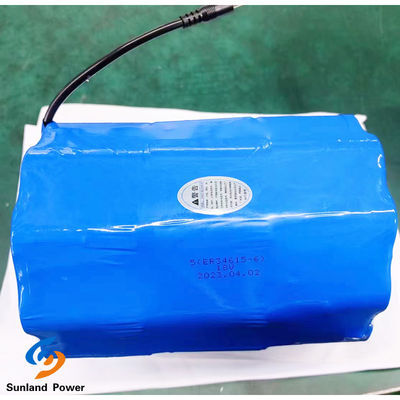 Batterie LiSOCl2 Batterie primaire ER34615 5S6P 18V 95Ah Avec une plage de température ambiante de -55°C à 85°C
